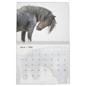 Calendrier des Chevaux sauvages de Zeus bleu (Mar 2026)
