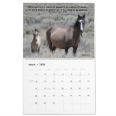 Calendrier des Chevaux sauvages du bassin de lavag (Mar 2026)