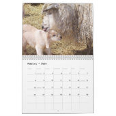 Calendrier des chèvres mignonnes pour bébés (Feb 2026)