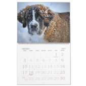 Calendrier des chiens 20xx modifiables (Jan 2027)