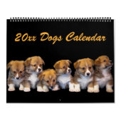Calendrier des chiens 20xx modifiables (Protection)