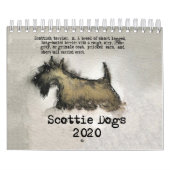 Calendrier des Chiens de Scottie 2020 (Protection)