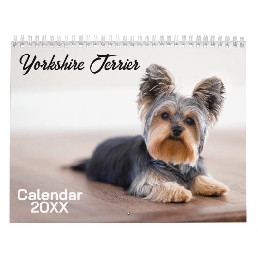 Calendrier des chiens de Yorkshire Terrier 2026 (Protection)