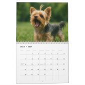 Calendrier des chiens de Yorkshire Terrier 2026 (Mar 2027)