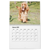 Calendrier des Chiens Espagnols Cocker (Feb 2026)