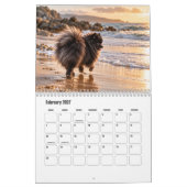 Calendrier des chiens Poméranie (Feb 2027)