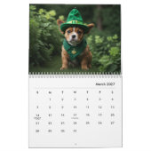 Calendrier des chiots mignons Amoureux de les chie (Mar 2027)