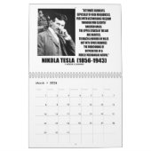 Calendrier des citations 20XX de Nikola Tesla (Mar 2026)