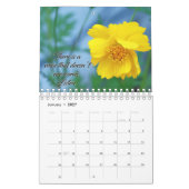 Calendrier des citations de fleurs et d'inspiratio (Jan 2027)