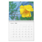 Calendrier des citations de fleurs et d'inspiratio (Jan 2026)