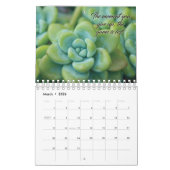 Calendrier des citations de fleurs et d'inspiratio (Mar 2026)
