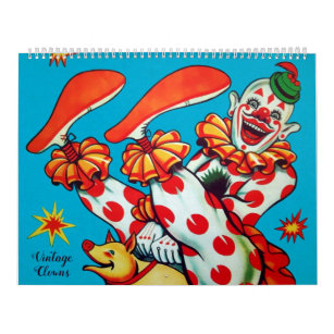 Calendrier des clowns Déplaisants vintages