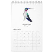 Calendrier des colibris (Mar 2027)