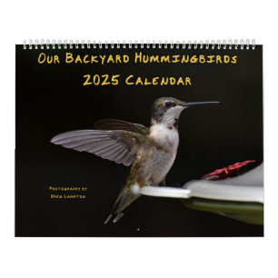 Calendrier des colibris de jardin 11 po x 14,25 po