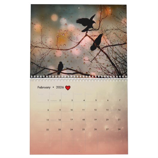 Calendrier des corbeaux classiques (Feb 2026)