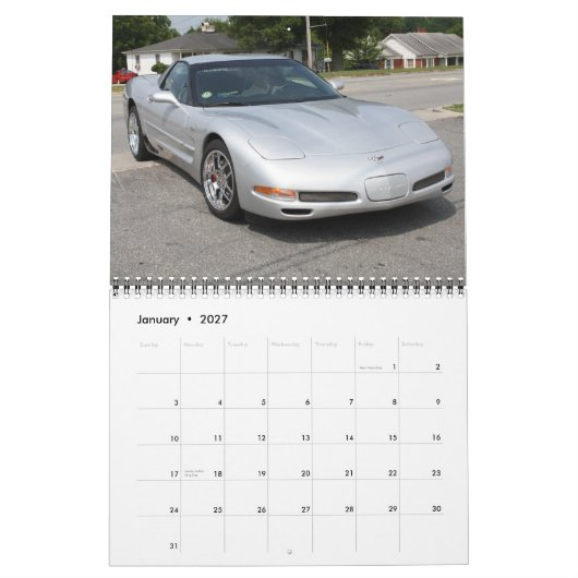 Calendrier des corvettes 2011 (Jan 2027)