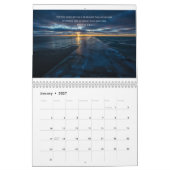 Calendrier des couchers de soleil et des écritures (Jan 2027)