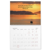 Calendrier des couchers de soleil et des écritures (Jan 2027)