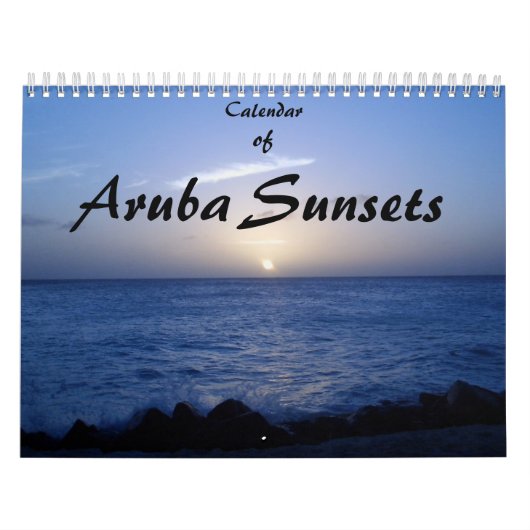 Calendrier des couchers du soleil d'Aruba (Protection)