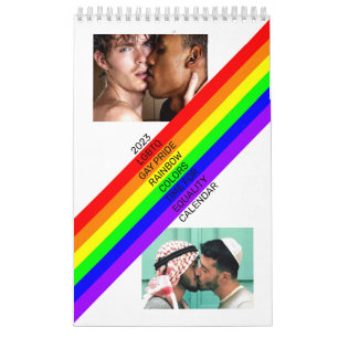 Calendrier des couleurs arc-en-ciel pour le Gay pr