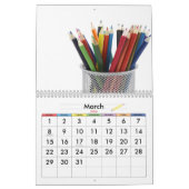 Calendrier des crayons colorés (Mar 2026)