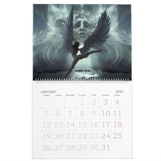 Calendrier des créatures mythologiques modifiables (Jan 2026)
