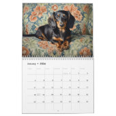 Calendrier des Dachshunds, toute année (Jan 2026)