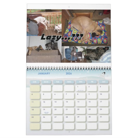 Calendrier des Danois PDX 2010 (Jan 2026)