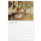 Calendrier des danseurs de ballet Degas (Feb 2026)