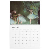 Calendrier des danseurs de ballet Degas (Mar 2027)