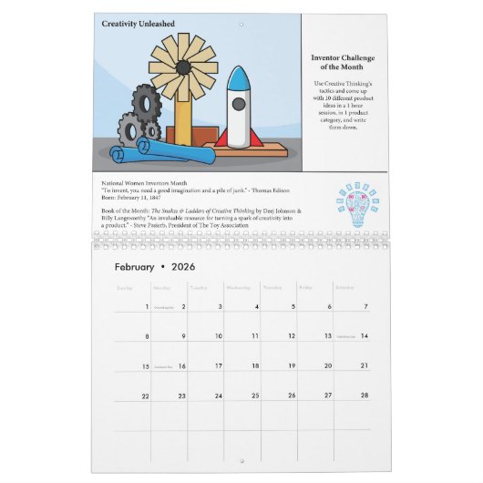 Calendrier des défis de l'inventeur (Feb 2026)