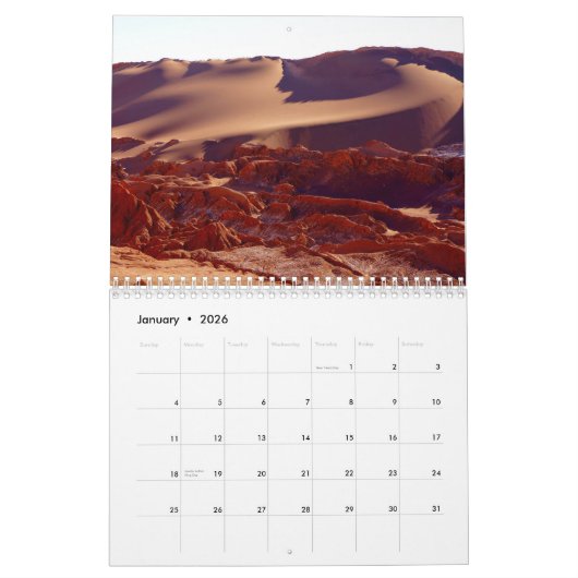 Calendrier des déserts arabes (Jan 2026)