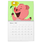 Calendrier des dessins mignons pour enfants (Feb 2026)