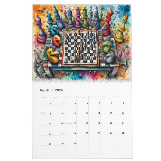 Calendrier des échecs 2025 (Mar 2026)