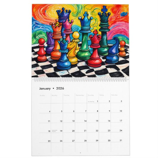 Calendrier des échecs 2025 (Jan 2026)