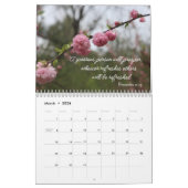 Calendrier des écritures des fleurs et proverbes r (Mar 2026)