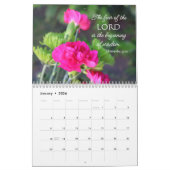 Calendrier des écritures des fleurs et proverbes r (Jan 2026)