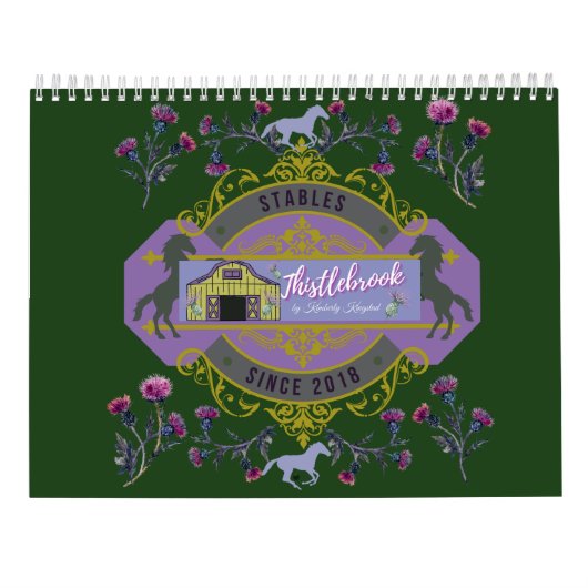 calendrier des écritures horsey amusantes (Dos)