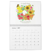 Calendrier des écritures inspirantes illustrées (Jan 2027)