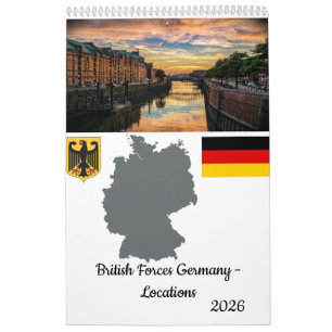 Calendrier des emplacements des forces britannique