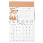 Calendrier des enfants avec agenda (Mar 2027)