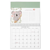 Calendrier des enfants avec agenda (Jan 2027)