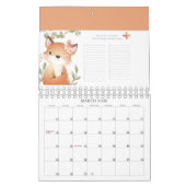 Calendrier des enfants avec agenda (Mar 2026)