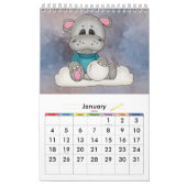 Calendrier des enfants pour bébés Hippo (Jan 2026)