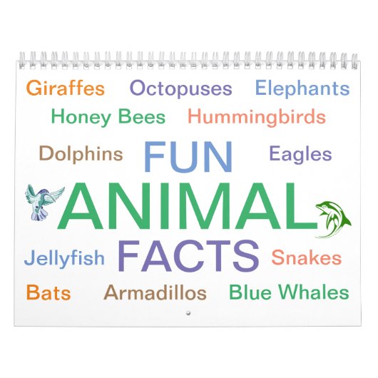 Calendrier des faits amusants pour les animaux (Protection)