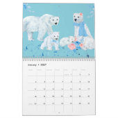 Calendrier des familles d'animaux illustrées (Jan 2027)