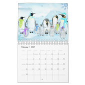 Calendrier des familles d'animaux illustrées (Feb 2027)
