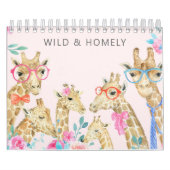 Calendrier des familles d'animaux illustrées (Protection)