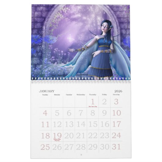 Calendrier des fées 2012 par Emma Marlow (Jan 2026)