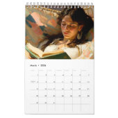 Calendrier des femmes de Sun 12 mois (pages simple (Mar 2026)